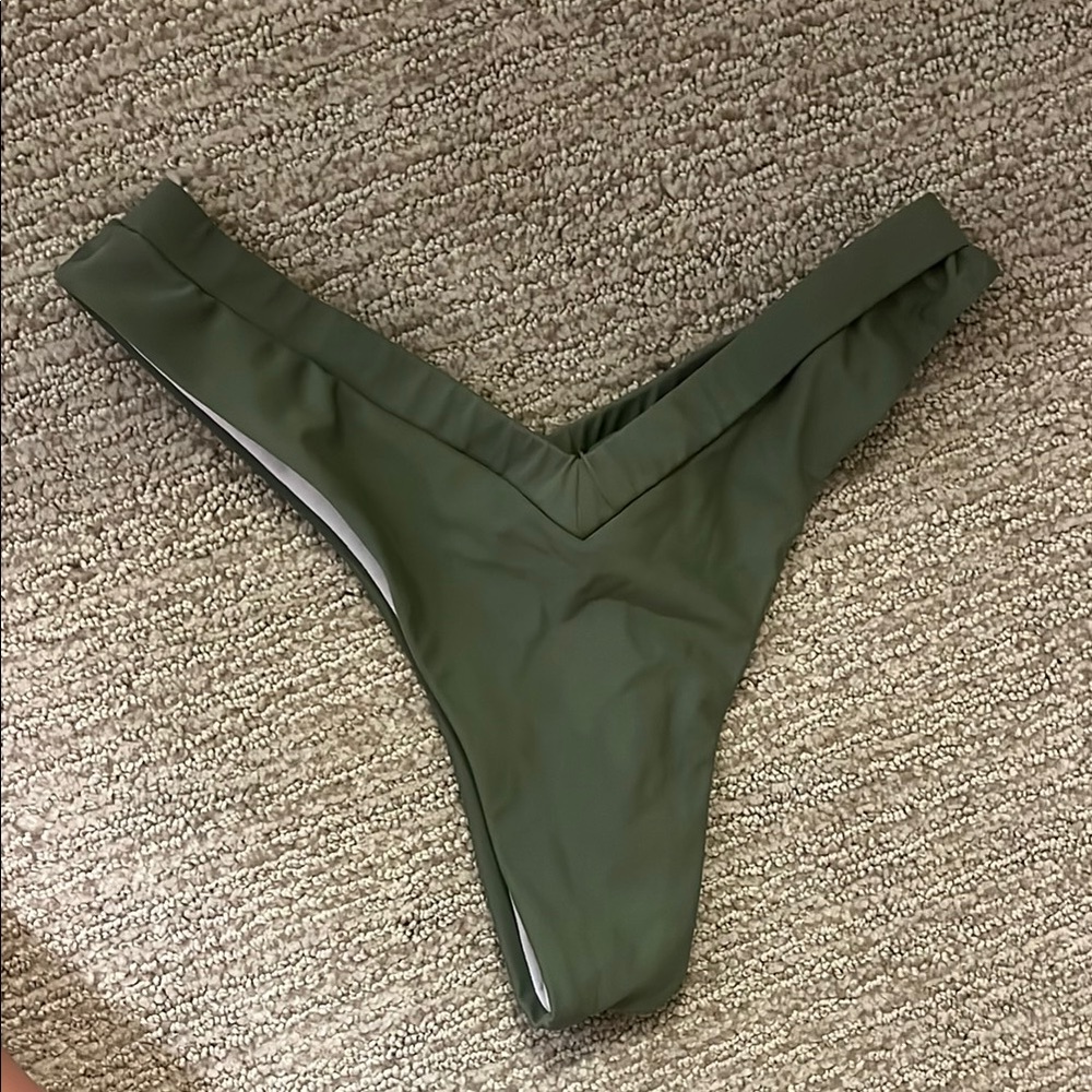 Olive Green Women's Swim Bottom